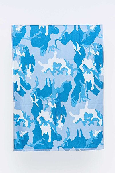 redowl Kamuflaj Desenli Plaj Havlusu & Deniz Şortu İkili Takım