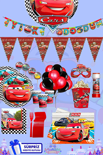 LASAGNA STORE Cars Arabalar Set de consumabile pentru petrecerea de aniversar...