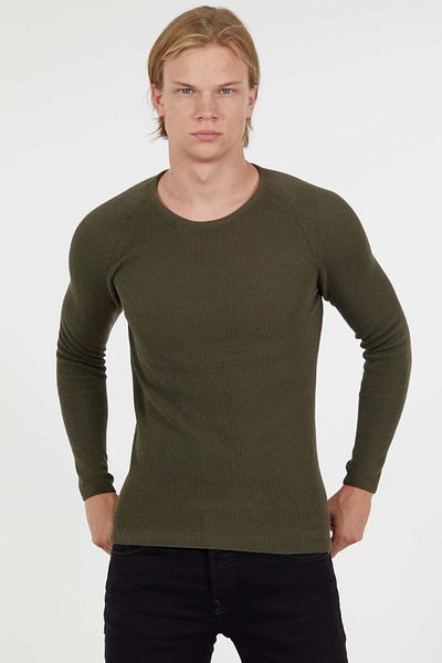 redowl Λεπτό πλεκτό πουλόβερ Crew Neck Slim Fit