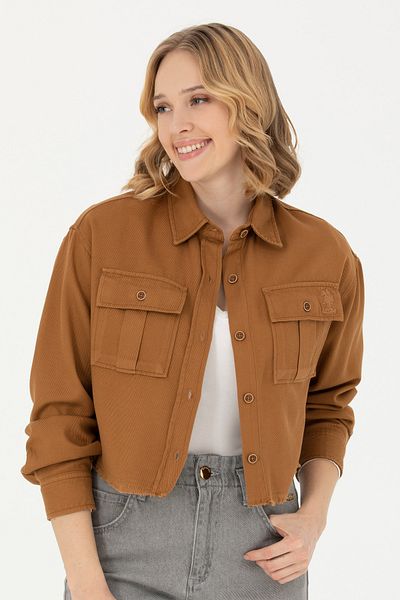 U.S. Polo Assn. Women's Coconut Long Sleeve Shirt 50271427 -Vr153