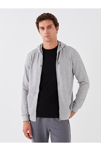 LC Waikiki Men's Zipped Hooded Long Sleeve Sweatshirt