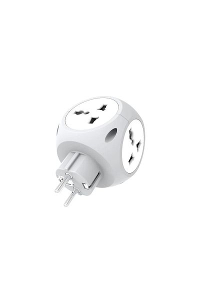 Green Lion Multiport Travel Adapter Eu 4W - White