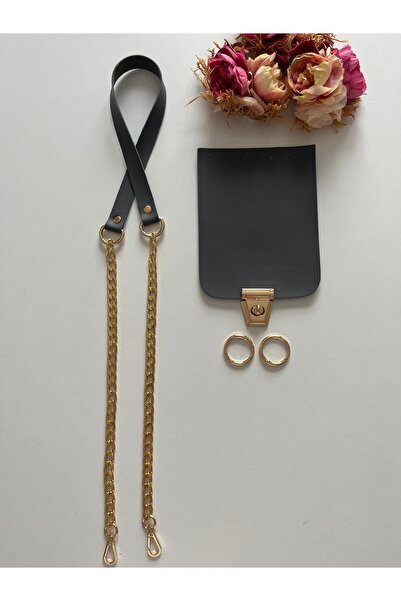 zg hobi aksesuar طقم حقيبة محبوكة - غطاء حقيبة محبوكة من الجلد مع حزام، لون ر...