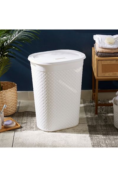 Home Box Tidy Laundry Hamper with Lid - 55 L