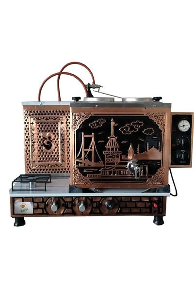 Genel Markalar 2 Gözlü Bakır Çay Ocağı Boğaziçi Bakır Çay Kazanı Elektrik +Doğalgazlı Bakır Çay Semaveri Ce Belgeli