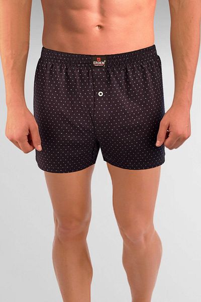 ERDEM İÇ GİYİM Erdem Navy Blue εμπριμέ χτενισμένο βαμβακερό μπόξερ - 1400ylp