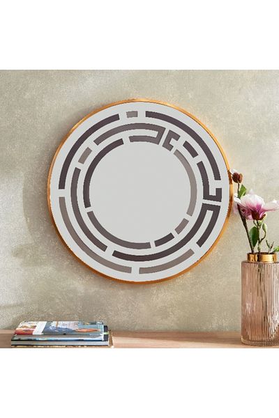 Home Box Meer Aluminium Outer Frame Mirror - 60x60x25 cm