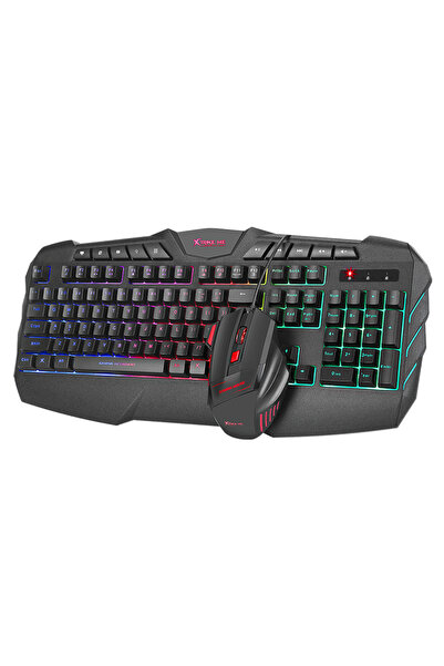 UnDePlus Oyuncu Seti Klavye + Mouse RGB Işıklı Xtrike Me MK-880