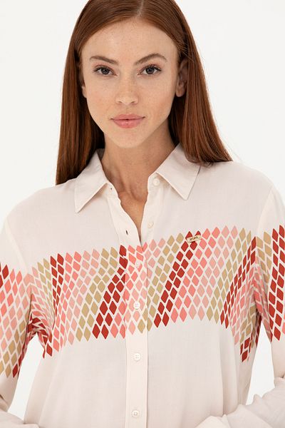 U.S. Polo Assn. Cămașă cu mânecă lungă Stone pentru femei 50272275-VR049