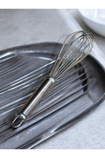 MyBru Stainless Steel Metal Handle Hand Beater (Blender) (Large Size)