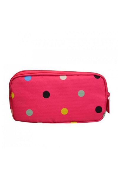 KAUKKO Kids&Love Panda Patterned 3 Compartment Pencil Bag - Cute Face L8120