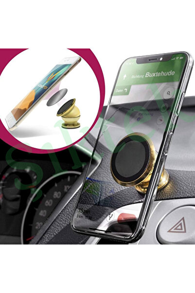 Şıktek Her Telefona Uyumlu Full Metal Mega Güçlü Mıknatıslı Telefon Tutucu 36...