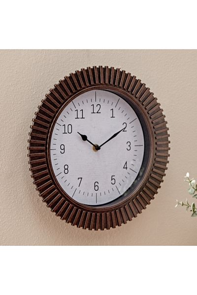 Home Box Saratoga Wall Clock - 30.5x4.5 cm