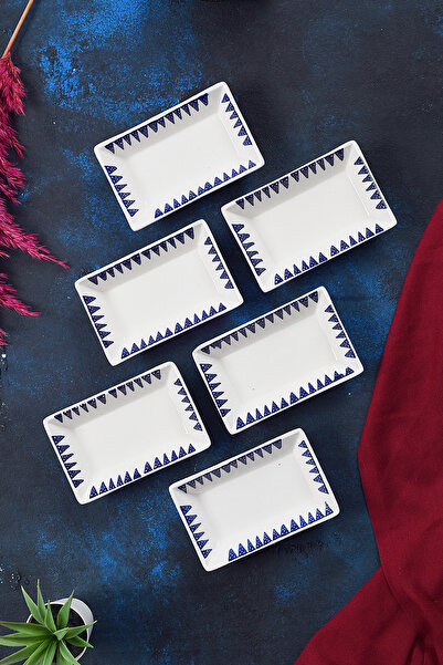 Piatti Naturali 6’lı Çerezlik Nazar Desen Handmade Sunumluk Reçellik Sosluk Kahvaltılık Çerez İkram Seti