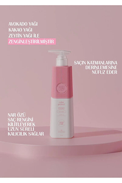 NISHLADY Boyalı Saçlara Özel Color Protect Şampuan – Renk Koruyucu Özel Sülfatsız Şampuan 947 ml