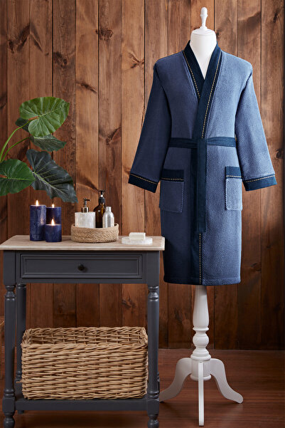 Özdilek رداء كيمونو من الدنيم المطرز للرجال من أوريغون