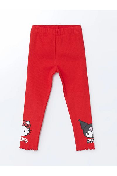 LC Waikiki LCW Kids Red Hello Kitty bedruckte bedruckte Mädchen-Leggings