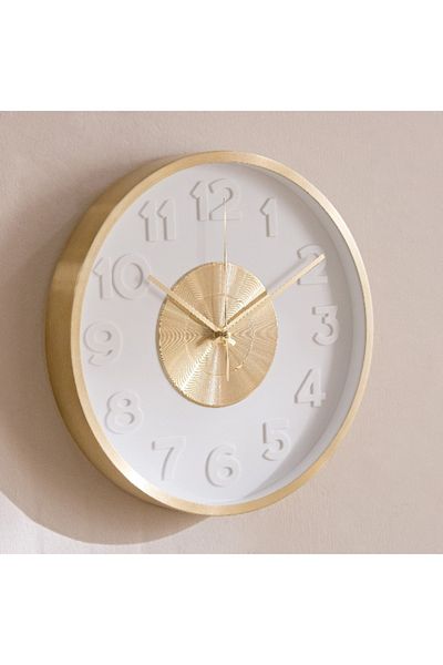 Home Box Mason LED Light Wall Clock with AA Battery - 30x4.3 cm