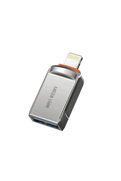 Green Lion Otg Adapter Usb-A To Lightning - Gray