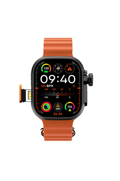 Green Lion 4G Ultra Smart Watch Andriod - Black