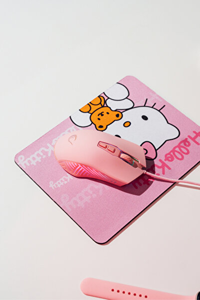 Rampage Pink Baby Set, Rampage SMX-G68 Spear 7200dpi Rgb Ledli (Makrolu) Mouse+Hello Kitty 23x18 Mouse Pad