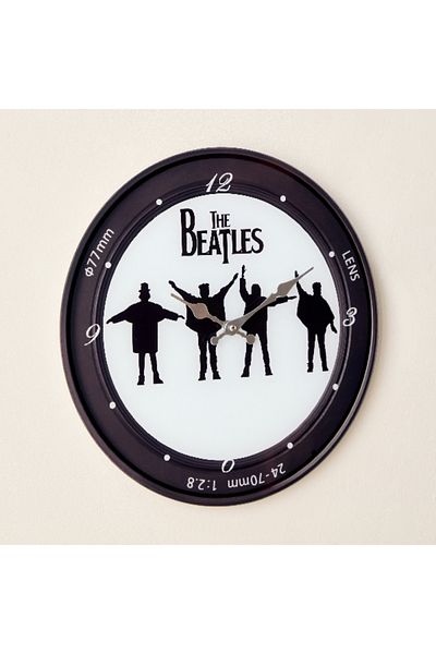 Home Box Fero Beatles Tinted Glass Clock - 38x4.5x38 cm