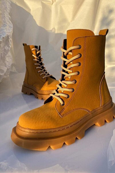 BRITY Termo Taban Bağcıklı Ve Fermuarlı Süet Bot