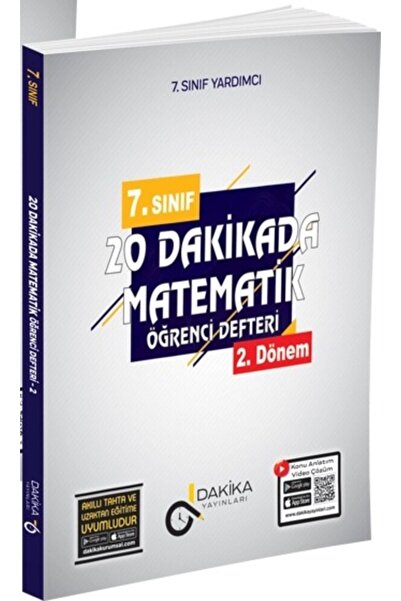 Dakika Yayınları 7.SINIF DAKİKA YAYINLARI MATEMATİK ÖĞRENCİ DEFTERİ 2.DÖNEM