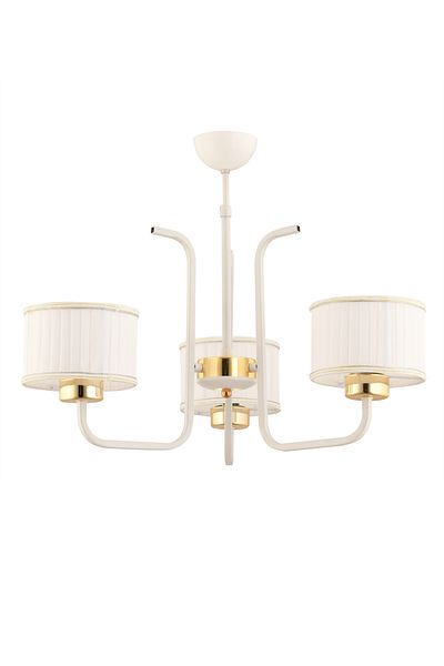 avimonaydınlatma Legolas 3-Piece White Fabric Hat Pendant Lamp Chandelier Living Room Hall Bedroom