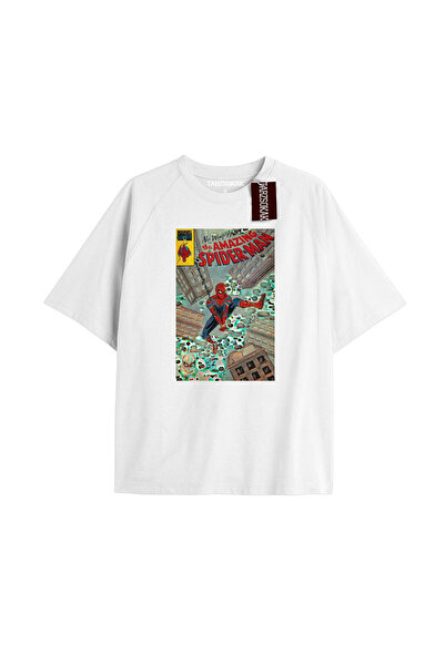 TIMESWASTINGIRL Tricou Spider-Man cu imprimeu de ziar Model No Way Home