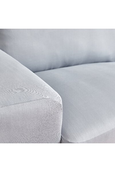 Home Box Squab Solid 3-Seater Sofa Cover