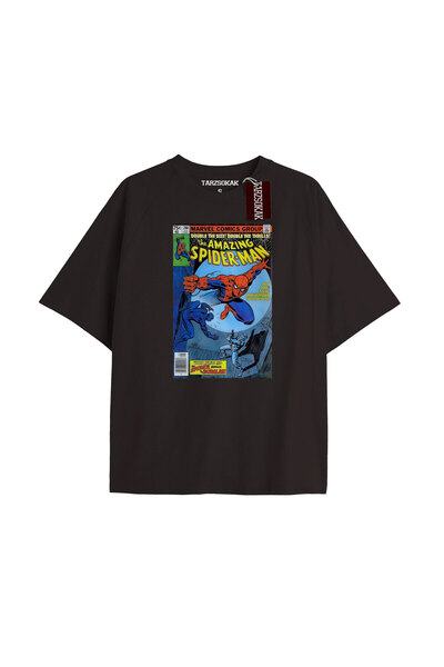TIMESWASTINGIRL Tricou Spider-Man cu imprimeu de ziar Model No Way Home