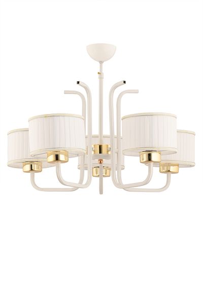 avimonaydınlatma Legolas 5-Piece White Fabric Hat White Pendant Lamp Chandelier Living Room Hall Bedroom