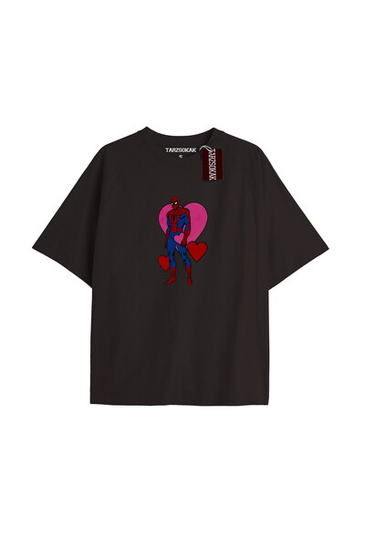 TIMESWASTINGIRL Tricou Spider-Man cu imprimeu de ziar Model No Way Home