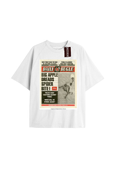 TIMESWASTINGIRL Tricou Spider-Man cu imprimeu de ziar Model No Way Home