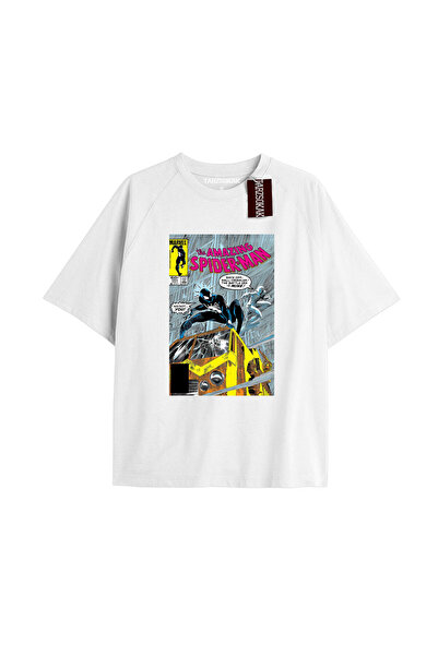 TIMESWASTINGIRL Tricou Spider-Man cu imprimeu de ziar Model No Way Home