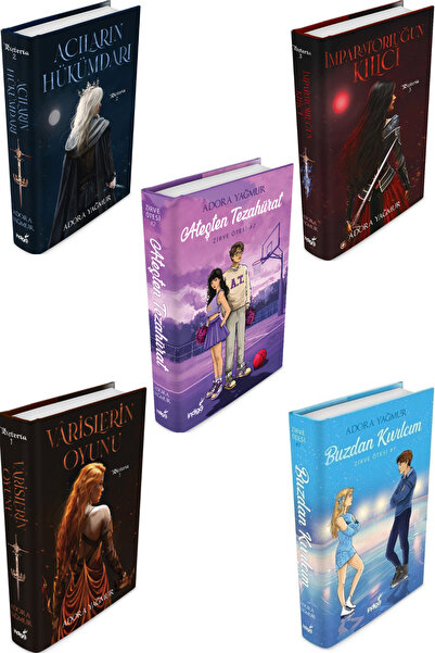 İndigo Kitap İndigo Kitap Varislerin Oyunu Adora Yağmur 5 Kitap Set (CİLTLİ)