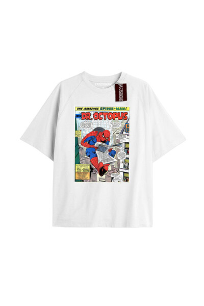 TIMESWASTINGIRL Tricou Spider-Man cu imprimeu de ziar Model No Way Home