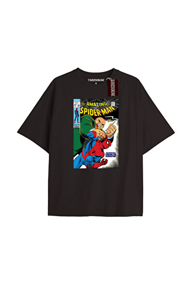 TIMESWASTINGIRL Spider-Man Gazete baskı Model No Way Home Tshirt