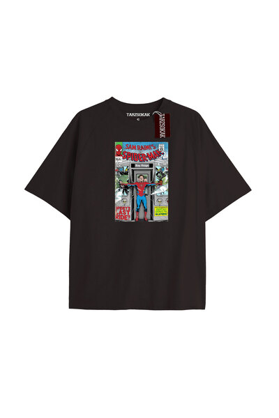 TIMESWASTINGIRL Spider-Man Gazete baskı Model No Way Home Tshirt
