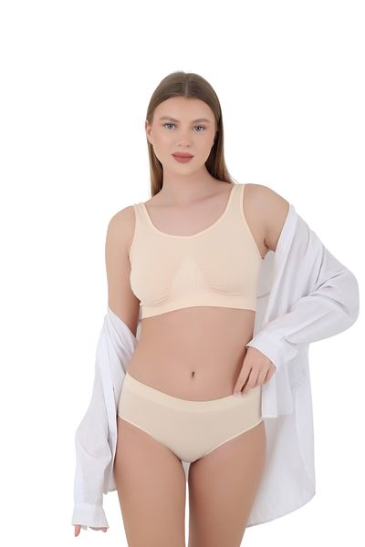 CNT Γυναικεία εσώρουχα Bato Micro Fiber High Waist - Συσκευασία 1 (Μαύρο, Λευκό, Χρώμα δέρματος)