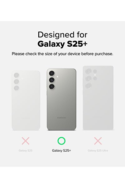 Rivor Samsung Galaxy S25 Plus Kılıf Magsafe Wireless Kablosuz Şarj Destekli Şeffaf Darbe Emici Kapak