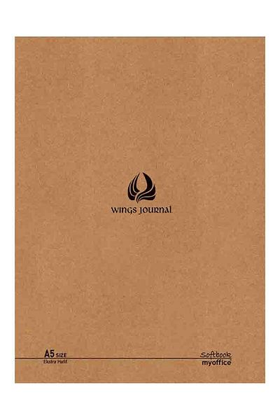 Etika مجموعة دفاتر ملاحظات مخططة مقاس A6 مكونة من 4 قطع من Wings Journal - 72 ورقة، 10.5x14.5 سم