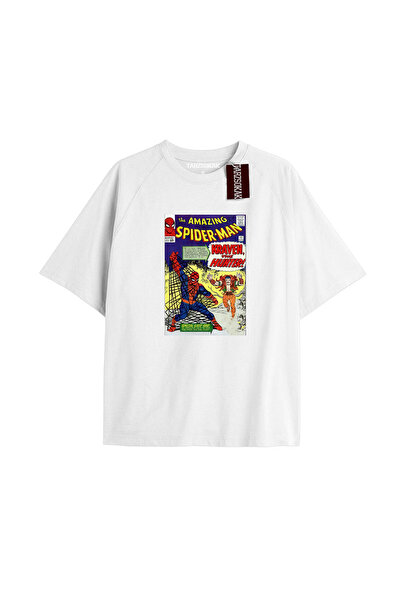 TIMESWASTINGIRL Tricou Spider-Man cu imprimeu de ziar Model No Way Home