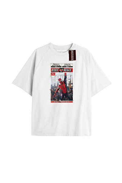 TIMESWASTINGIRL Tricou Spider-Man cu imprimeu de ziar Model No Way Home