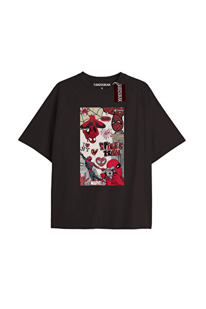 TIMESWASTINGIRL Tricou Spider-Man cu imprimeu de ziar Model No Way Home