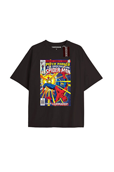 TIMESWASTINGIRL Tricou Spider-Man cu imprimeu de ziar Model No Way Home