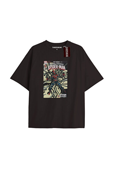 TIMESWASTINGIRL Tricou Spider-Man cu imprimeu de ziar Model No Way Home