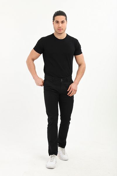 TOM FREE STORE Men's Comfortable Fit Lycra Stretchy Cotton Trousers