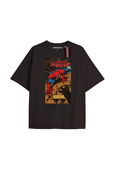 TROVE Spider-Man Gazete baskı Model No Way Home Tshirt